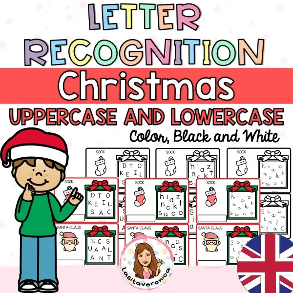 Letter Recognition. Search the letters CHRISTMAS English