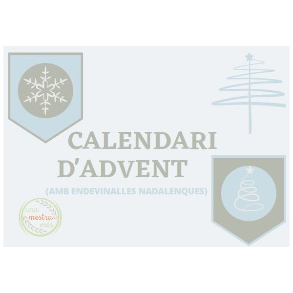 Calendari Advent amb endevinalles de Nadal