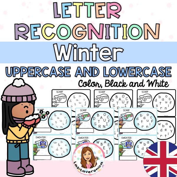 Buscaletras "INVIERNO" / Letter Recognition. Search the letters "WINTER" Vocabulary. English
