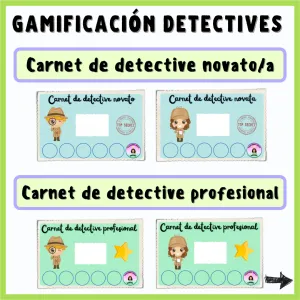 Carnet detective novato y profesional