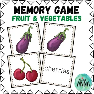 Fruit and Vegetables MEMORY GAME