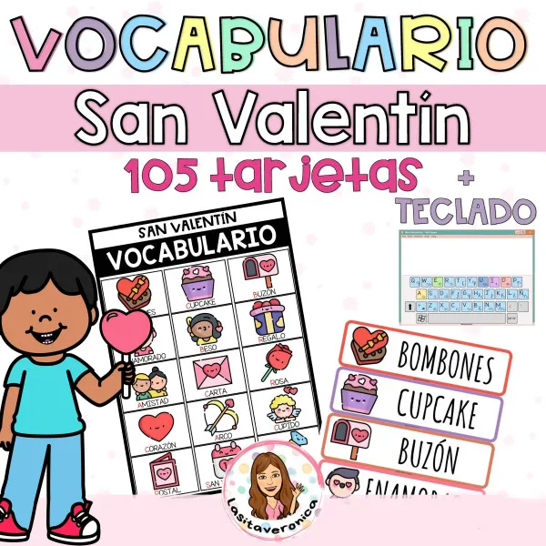 Vocabulario San Valentín. Febrero.