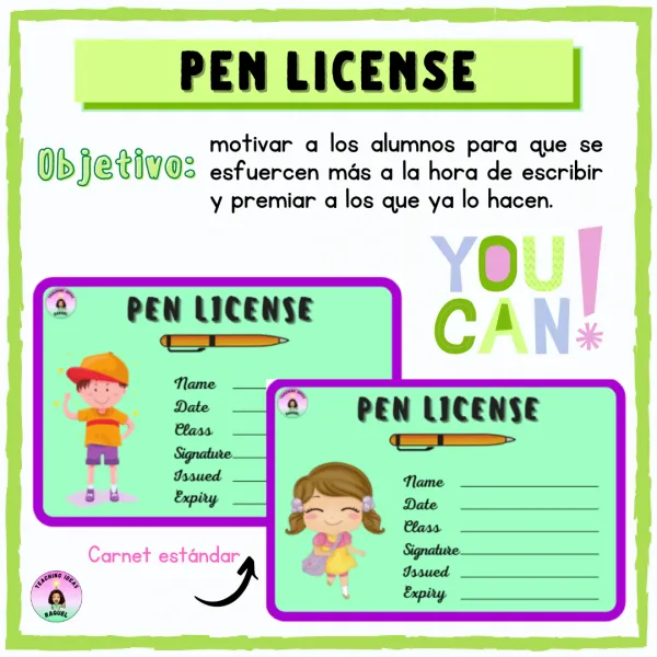 Pen license/Carnet de boli