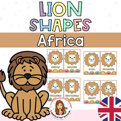 Lion shapes / Plastilina formas geométricas leones. ENGLISH