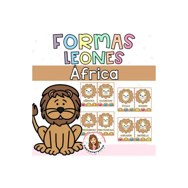 Plastilina formas geométricas leones