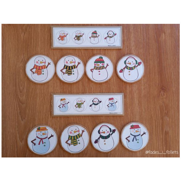 SERIACIONES CON MUÑECOS DE NIEVE