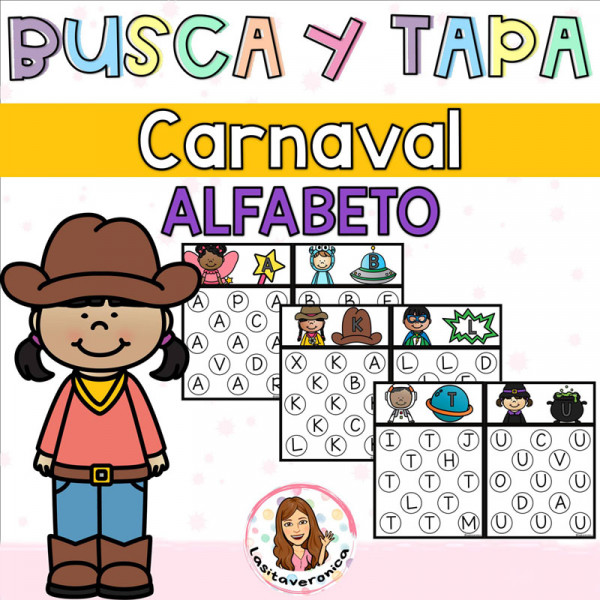 Paquete Carnaval. Lectoescritura. Mates. Motricidad fina.