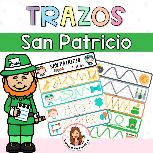 Trazos locos. San Patricio / Crazy tracing. St Patrick's day