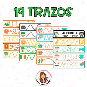 Trazos locos. San Patricio / Crazy tracing. St Patrick's day