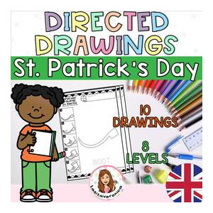 Dibujos paso a paso San Patricio. / Directed Drawings St. Patrick's Day. ENGLISH