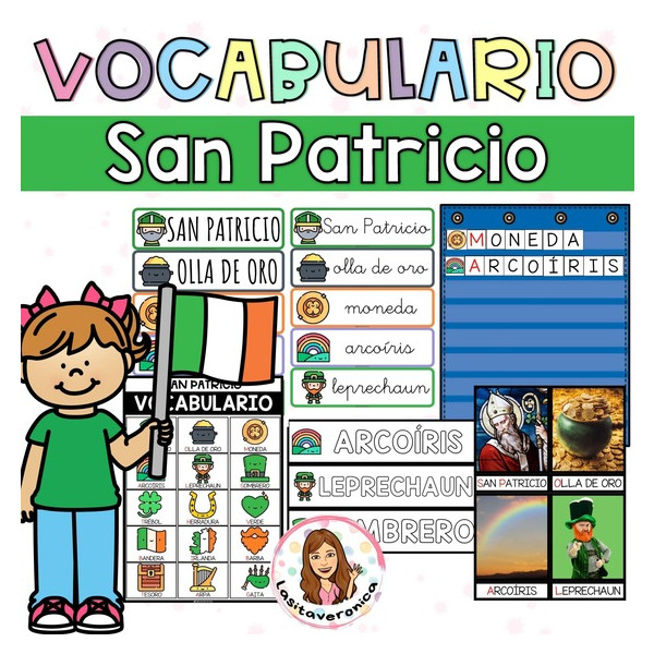 Vocabulario San Patricio. Marzo.