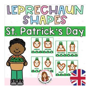 Plastilina formas geométricas San Patricio / St. Patrick Playdough mats. Shapes.