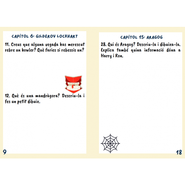 Seguimiento de la lectura HARRY POTTER I LA CAMBRA SECRETA