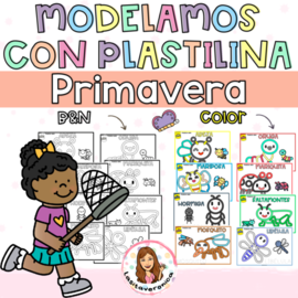 Modela con plastilina insectos / Spring Playdough mats (insects)
