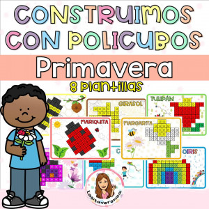 Construimos con policubos en PRIMAVERA/ Spring Mathlink Cubes Designs