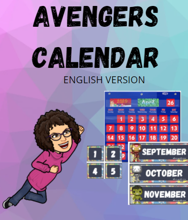 English Avengers Calendars
