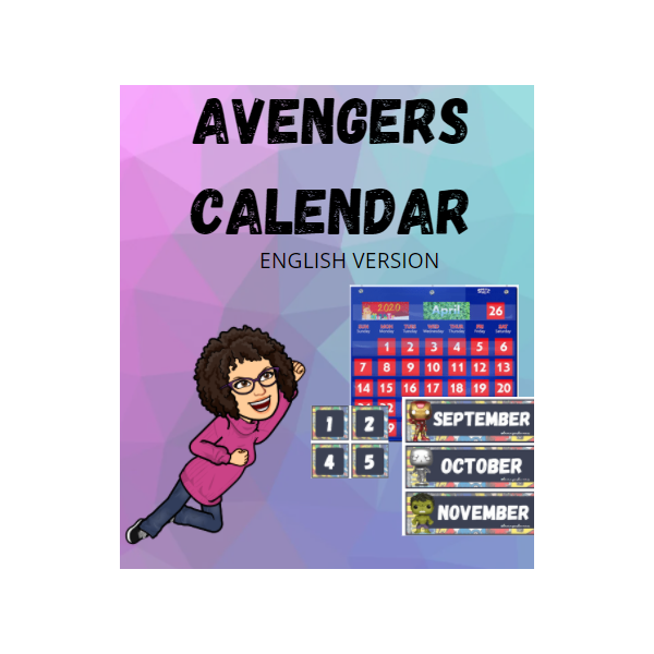 English Avengers Calendars