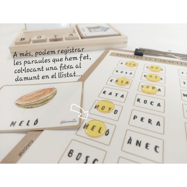 Lectoescriptura. Paraules monosíl·labes i bisíl·labes