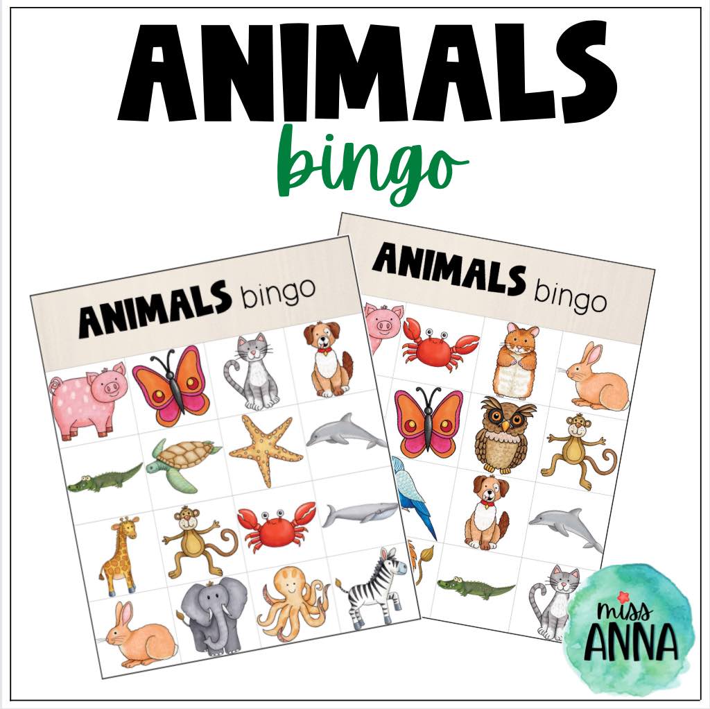 Animals BINGO GAME