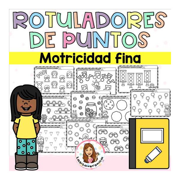 Motricidad: rotuladores. Dot marker.