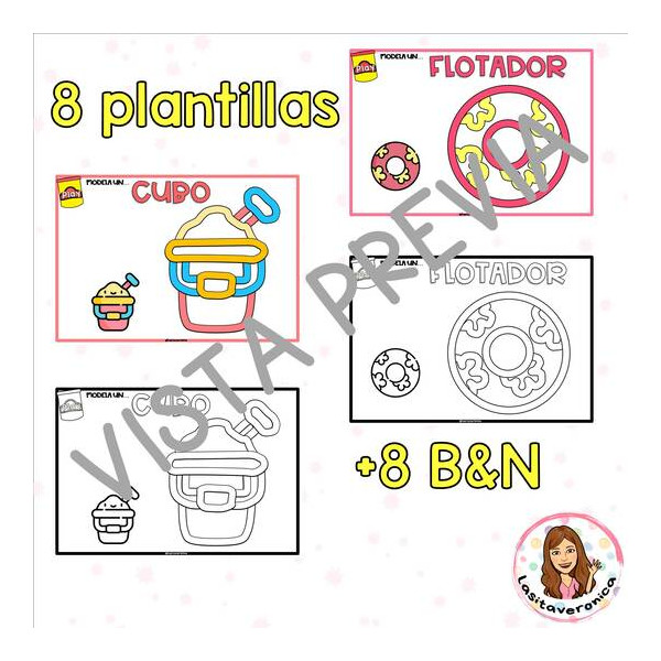 Modela con plastilina en verano