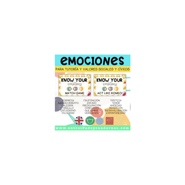 KNOW YOUR EMOTIONS: 2 sets of cards for different games