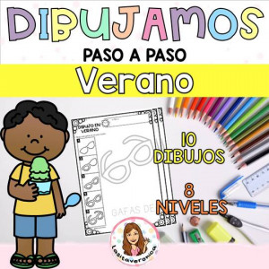 Dibujos paso a paso Verano. / Directed Drawings. Summer.