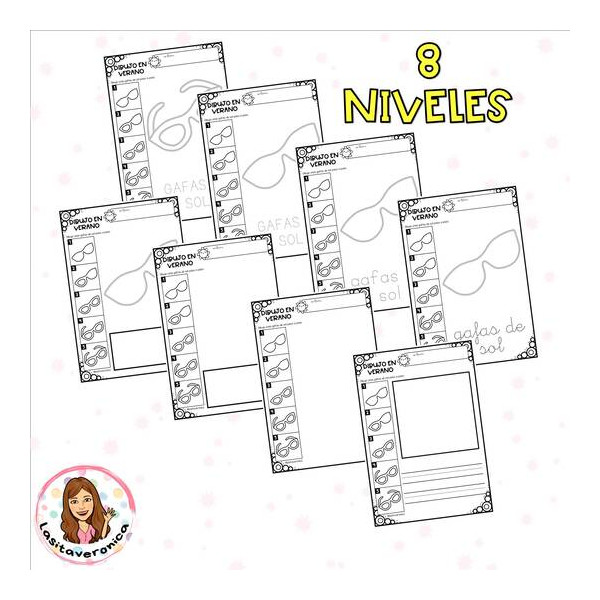 Dibujos paso a paso Verano. / Directed Drawings. Summer.