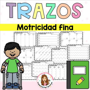 Motricidad: trazos. Fichas de trazos. Grafomotricidad.