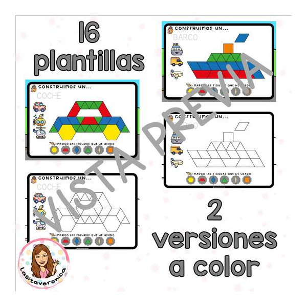 Pattern Blocks Medios de Transportes
