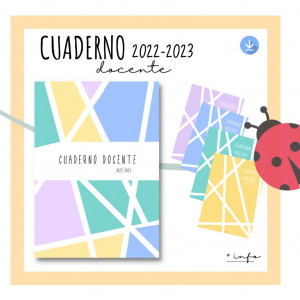 Cuaderno Docente 2022-2023 Colores Pastel