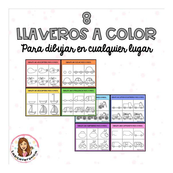 Dibujos paso a paso Medios de transporte.