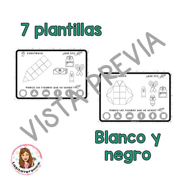 Pattern Blocks Vuelta al cole / Back to school Pattern Blocks. Math centers.