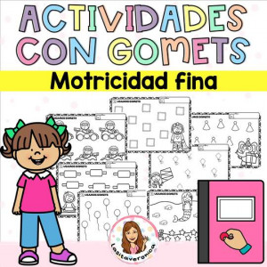 Motricidad: gomets. Pegatinas.