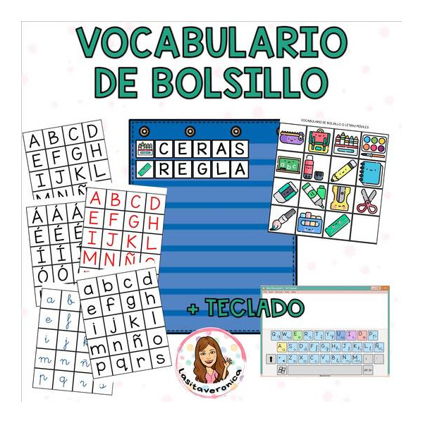 Vocabulario Vuelta al cole / Back to school vocabulary + TECLADO/KEYBOARD