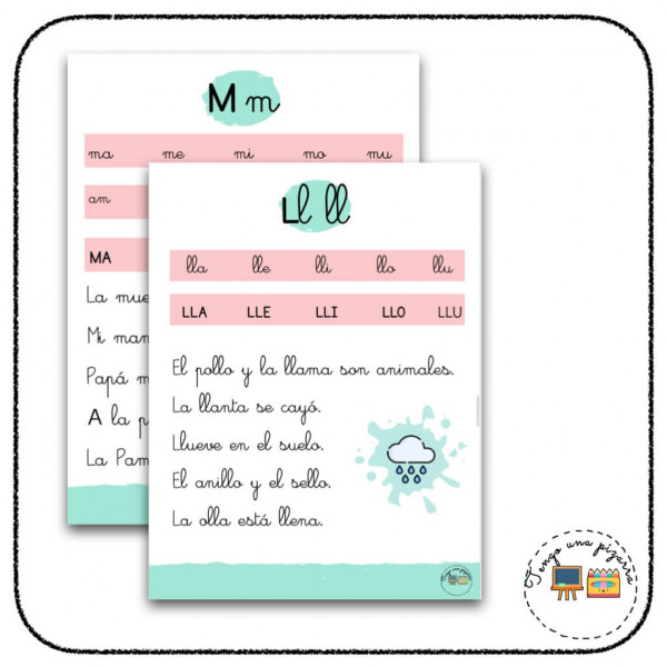 Cartilla de lectura “Leo la letra”