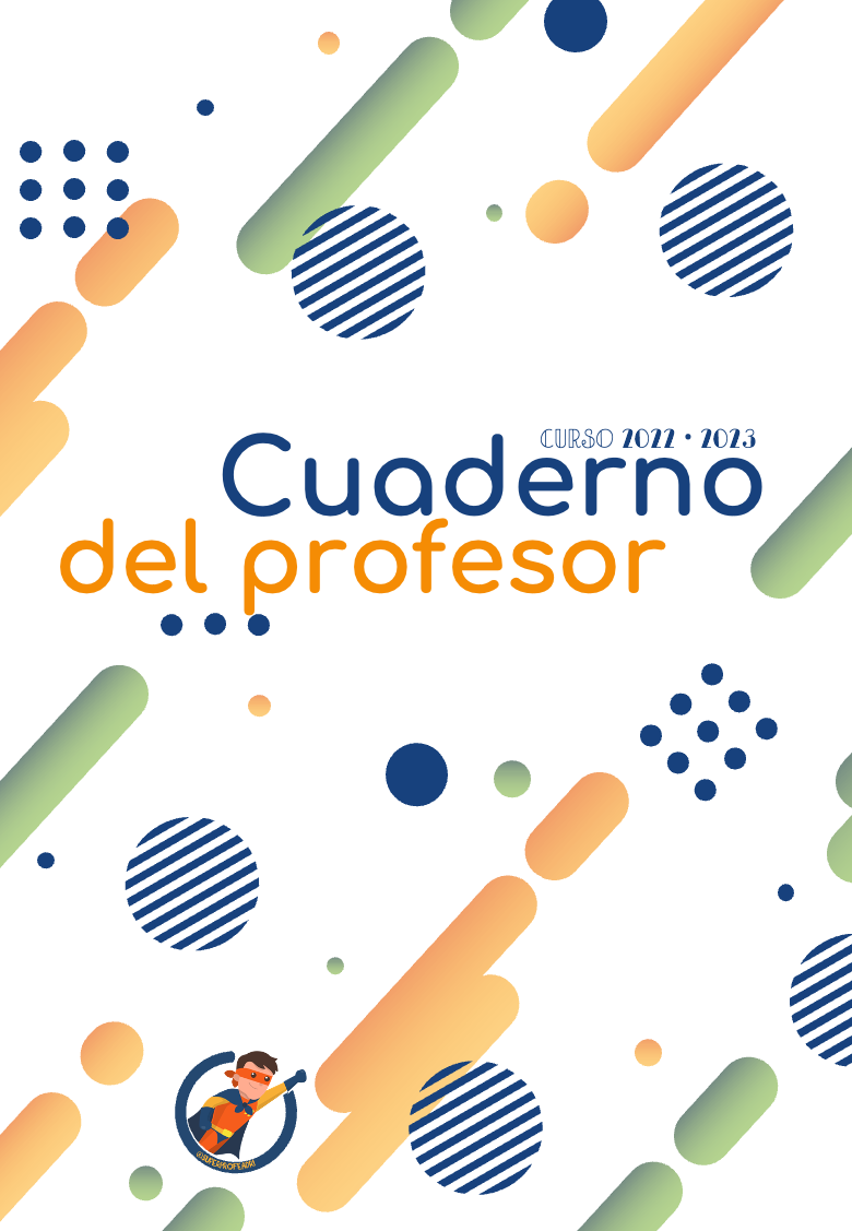 Cuaderno del docente curso 2022 - 2023 (tono amarillo y verde)