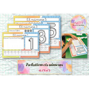 Practiquem el traç de l'1 al 5