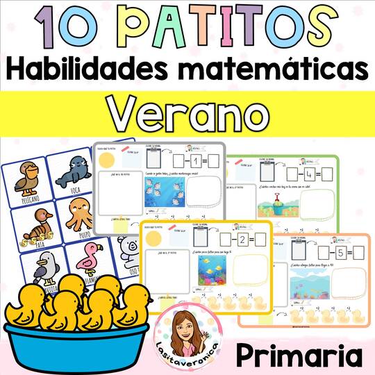 Busca el patito de goma. Problemas matemáticas. Sumas. Restas. / Look for the rubber duck (primaria).