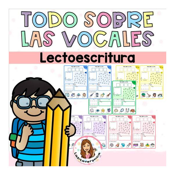 Todo sobre las vocales. Español. / Vowels. Literacy centers. Phonics. Spanish.