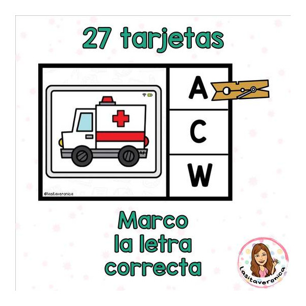 Sonidos iniciales Vuelta al cole / Beginning sounds Back to school. Spanish