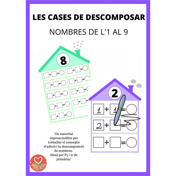 LES CASES DE DESCOMPOSAR - NOMBRES DE L'1 AL 9