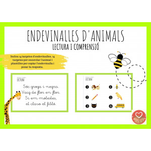 ENDEVINALLES D'ANIMALS - LECTURA, COMPRENSIÓ I ESCRIPTURA