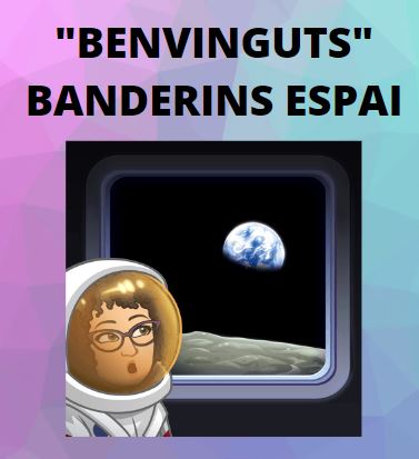 "Benvinguts" Banderins Espai