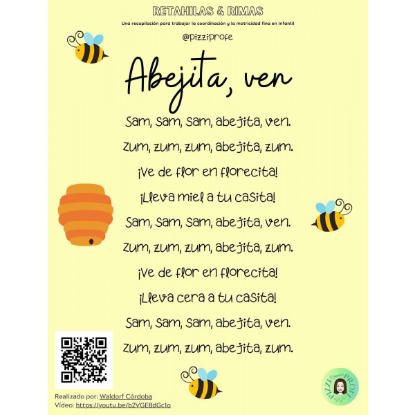 Retahílas y juegos de dedos para la motricidad fina en Infantil by @pizziprofe