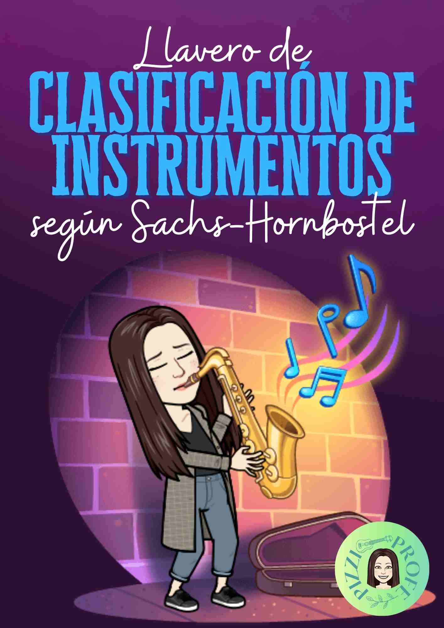 Llavero "Familias de instrumentos Sachs-Hornbostel" by @pizziprofe
