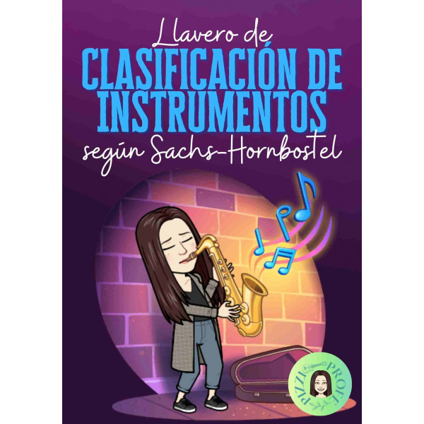 Llavero "Familias de instrumentos Sachs-Hornbostel" by @pizziprofe