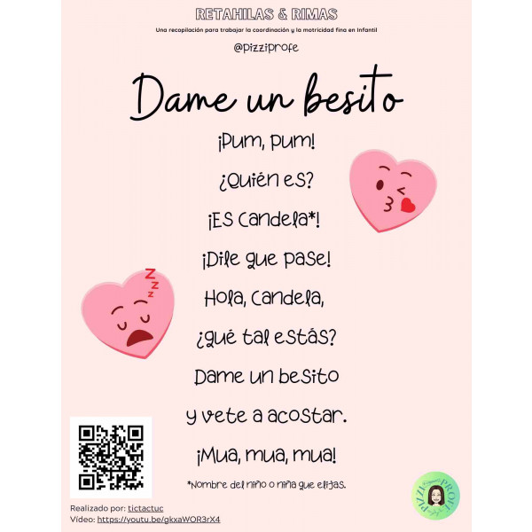 Retahílas y juegos de dedos para la motricidad fina en Infantil by @pizziprofe