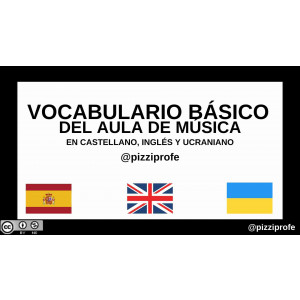 Vocabulario básico del aula de música en cas/ing/ucr by @pizziprofe