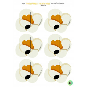 "Palomitas musicales" - Juego para aprender tiempos y compases by @pizziprofe